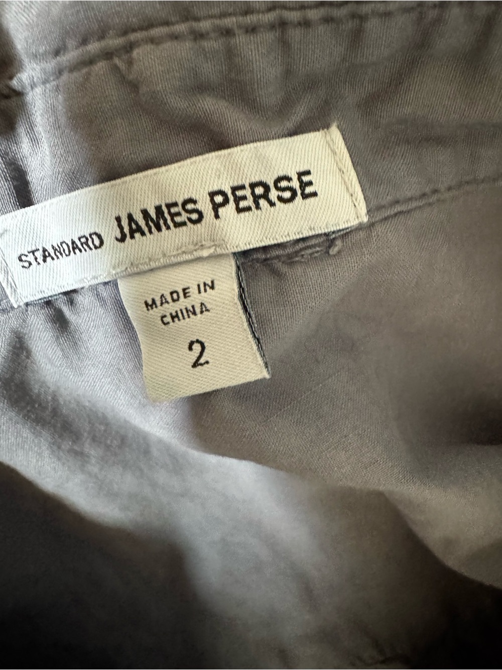 James Perse Gray Button-Up Shirt - Picture 3 of 9